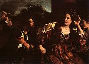  Giovanni Francesco  Guercino Semiramis Receiving Word of the Revolt of Babylon Norge oil painting reproduction
